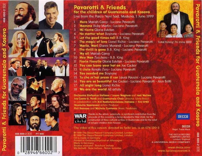 Pavarotti and friends concert